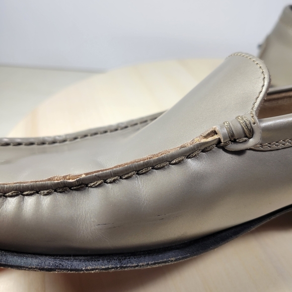 Tod’s Pewter Patent Leather Loafer Slip On Men’s Size 9.5 - Picture 14 of 14